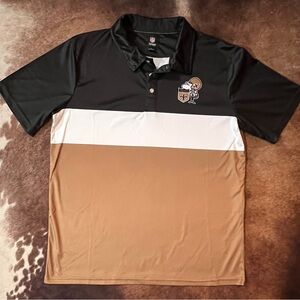 New Orleans Saints Sir Saint HTF collared pull over polo shirt Size Large